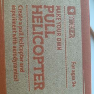 Tinker Make Your Own Pull Helicopter - Red